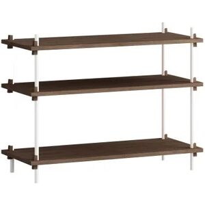 Moebe Shelving System S.65.1.A 65x85 cm - Smoked Oak/White