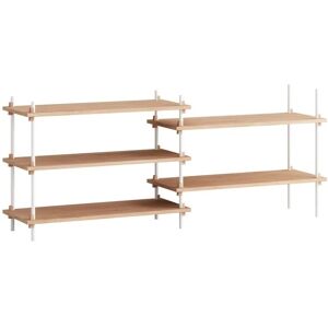 Moebe Shelving System S.65.2.A 65x162 cm - Oak/White