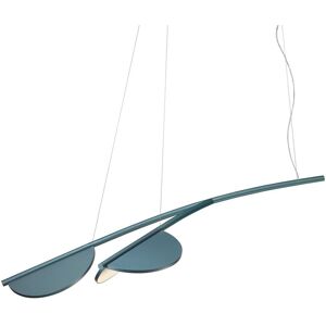 FLOS Almendra S2 Y Short Organic Loftlampe L: 132,6 cm - Bay Blue Metallized