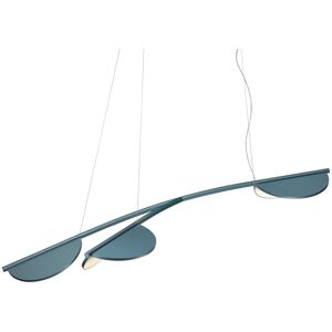 FLOS Almendra S3 Y Short Organic Loftlampe L: 161,1 cm - Bay Blue Metallized