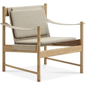 Brdr. Krüger HB Lounge Chair SH: 56,6 cm - Olieret Eg/Canvas