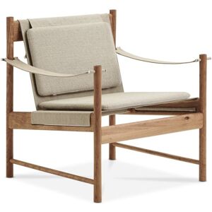 Brdr. Krüger HB Lounge Chair SH: 56,6 cm - Olieret Kirsebær/Canvas