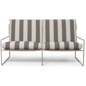 Ferm Living Desert 2-Seater L: 156 cm Stripe - Cashmere/Chocolate