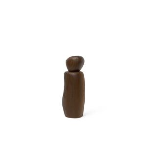 Ferm Living Pebble Grinder H: 18,8 cm - Ash/Dark Brown