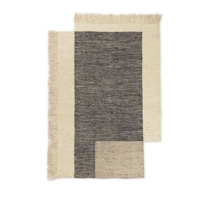 Ferm Living Counter Rug 140x200 cm - Charcoal/Off-White