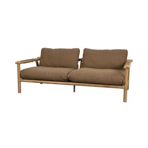 Cane-line Outdoor Sticks 2-Seater Sofa B: 194 cm - Teak/Umber Brown