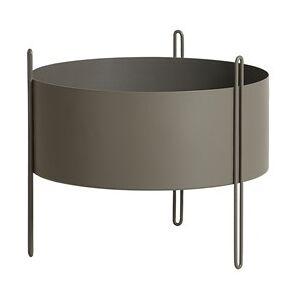 Woud Pidestall Planter Medium - Taupe