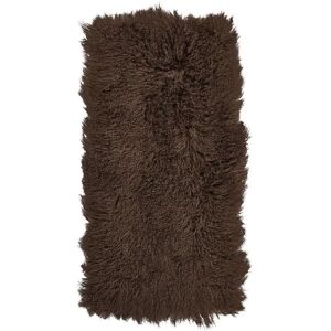 Natures Collection Tibetan Sheepskin Plaid Premium Quality 60x120 cm - Taupe