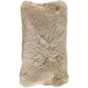 Natures Collection Cushion of New Zealand Sheepskin 28x56 cm - Warm Sand