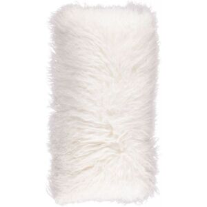 Natures Collection Cushion of Tibetan Sheepskin 28x56 cm - Ivory