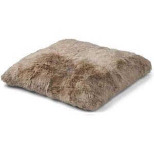 Natures Collection Maxi Float Cushion New Zealand Sheepskin Long Wool Single Side 90x90 cm - Taupe