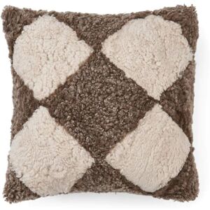 Natures Collection Pattern Collection Cushion New Zealand Sheepskin 40x40 cm - Taupe/Pearl