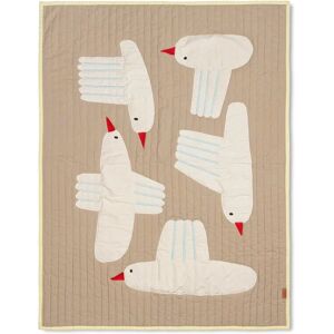 Ferm Living Bird Quilted Blanket 80 x 110 cm - Sand