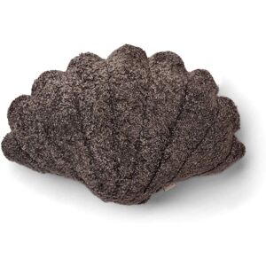 Natures Collection Shell Cushion of New Zealand Sheepskin Short Wool Medium 42x58 cm - Cappuccino