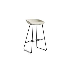 HAY AAS 39 About A Stool Full Upholstery SH: 75 cm - Black Powder Coated Steel/Coda 100