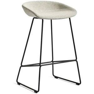 HAY AAS 39 About A Stool Full Upholstery SH: 65 cm - Black Powder Coated Steel/Coda 100