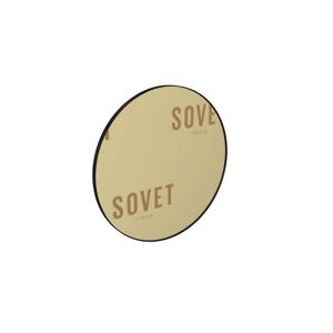 SOVET Visual Round Spejl Ø: 150 cm - Black/Gold Mirror