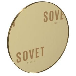 SOVET Visual Round Spejl Ø: 150 cm - Burnished Brass/Gold Mirror