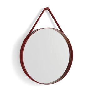 HAY Strap Mirror No. 2 Ø: 50 cm - Red