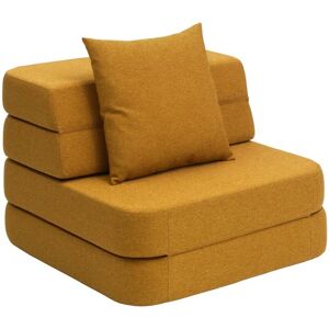 By KlipKlap KK 3 Fold Sofa Single Soft L: 75 cm - Mustard