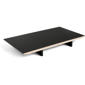 HAY CPH 30 Extendable Leaf 50x90 cm - Black Lacquered Plywood/Black Linoleum