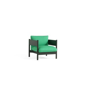 HAY Arbour Club Armchair SH: 40 cm - Vidar 932 / Bottle Green Water-Based Lacquered Solid Beech