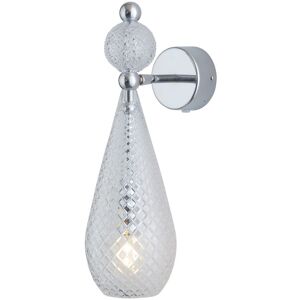 EBB & FLOW Smykke Wall Lamp M Ø: 12,5 cm - Crystal Check/Silver