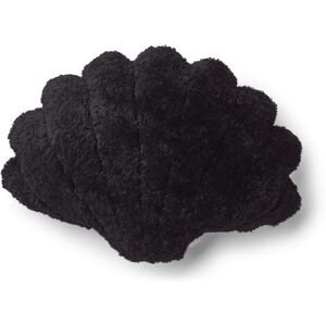 Natures Collection Shell Cushion of New Zealand Sheepskin Short Wool Medium 42x58 cm - Black