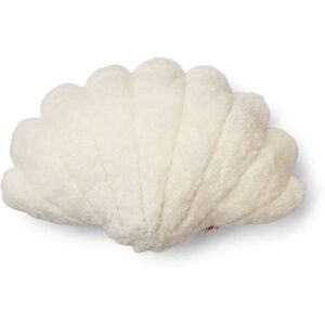 Natures Collection Shell Cushion of New Zealand Sheepskin Short Wool Large 75x74 cm - Ivory