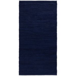 Rug Solid Cotton Rug 60x90 cm - Deep Ocean Blue OUTLET