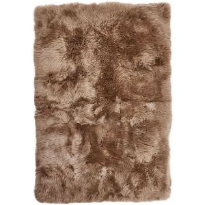 Natures Collection New Zealand Sheepskin Design Rug Long Wool 170x240 cm - Taupe