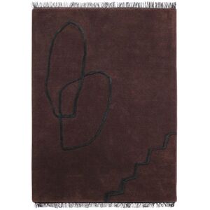 Ferm Living Desert Tufted Rug 140 x 200 cm - Red Brown OUTLET