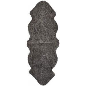 Natures Collection New Zealand Sheepskin Rug Short Wool Curly 180x60 cm - Graphite