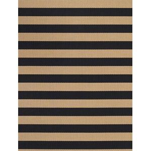 Woodnotes Big Stripe Carpet Sewn Edges 140x200 cm - Black/Natural