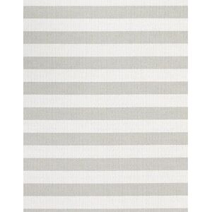 Woodnotes Big Stripe Carpet Sewn Edges 170x240 cm - Stone/White