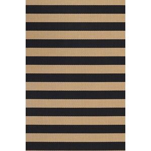 Woodnotes Big Stripe Carpet Sewn Edges 170x240 cm - Black/Natural
