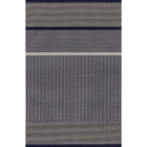 Woodnotes San Francisco Carpet Sewn Edges 80x200 cm - Dark Blue/Stone