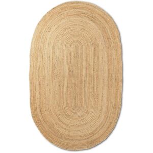 Ferm Living Eternal Oval Jute Rug Large 230x340 cm - Natural