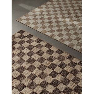 Ferm Living Check Wool Jute Rug 140x200 - Coffee/Natural