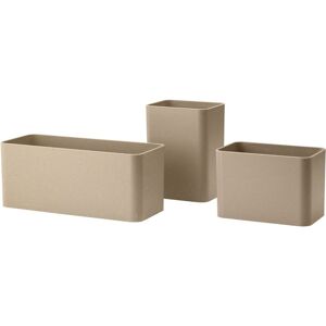 String Furniture String Organizers Sæt af 3 - Beige