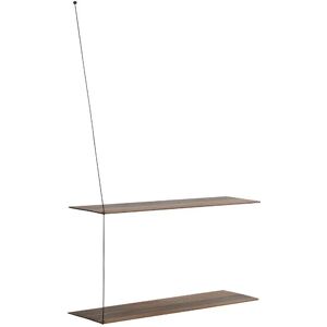 Woud Stedge Shelf 2.0 L: 80 cm - Smoked Oak