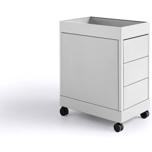 HAY New Order Trolley/B3 Drawer And Tray Top incl. Lock 34x68cm - Light Grey