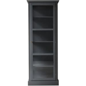 Lindebjerg Design Color N1 Vitrineskab Højrehængt Dør 70x210 cm - Anthracite