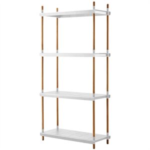 Cane-line Outdoor Frame Reolsystem Komplet 204x100 cm - Teak/White