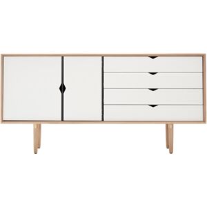 Andersen Furniture S6 Skænk 163x79 cm - Eg/Hvide Fronter