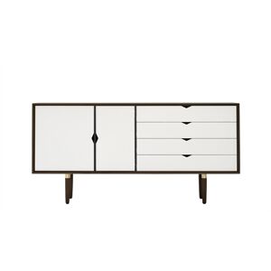 Andersen Furniture S6 Skænk 163x79 cm - Valnød/Hvide Fronter