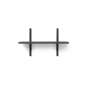 Ferm Living Sector Shelf S/N 22,1x54 cm - Black Ash/Black Brass