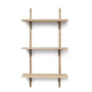 Ferm Living Sector Shelf T/N 102x54 cm - Oak/Black Brass