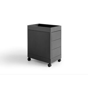 HAY New Order Trolley/B3 Drawer And Tray Top incl. Lock 34x68 cm - Charcoal
