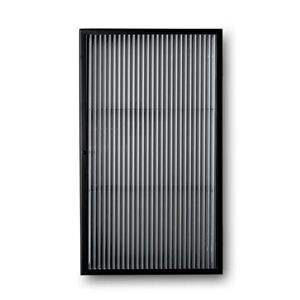 Ferm Living Haze Wall Cabinet 60x35cm - Reeded Glass/Black